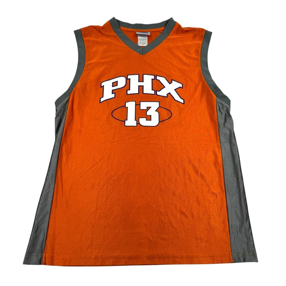 Phoenix Suns Jersey Mens Large Orange NBA Basketball Steve Nash 13 Sleeveless